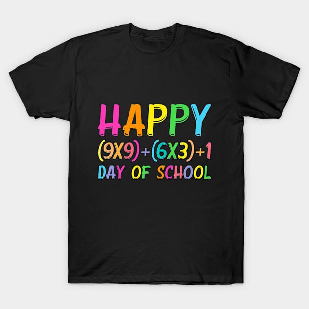 Math Formula 100 Days Of School Funny Math Teacher 100th Day T-Shirt by Monosshop